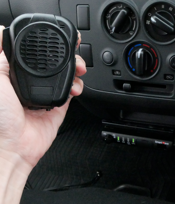 ワイヤレスマイク車内活用例