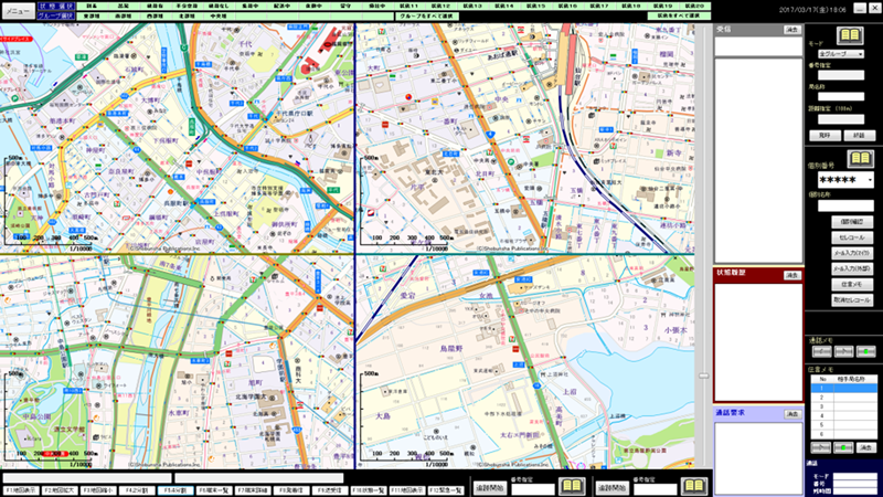 画面分割表示